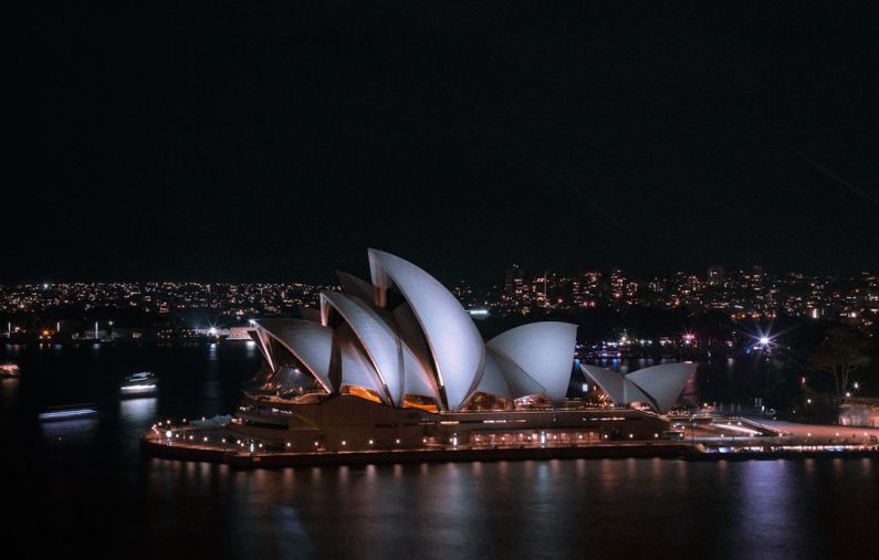 Wifi Signal Australia - Sydney Opera House during night time