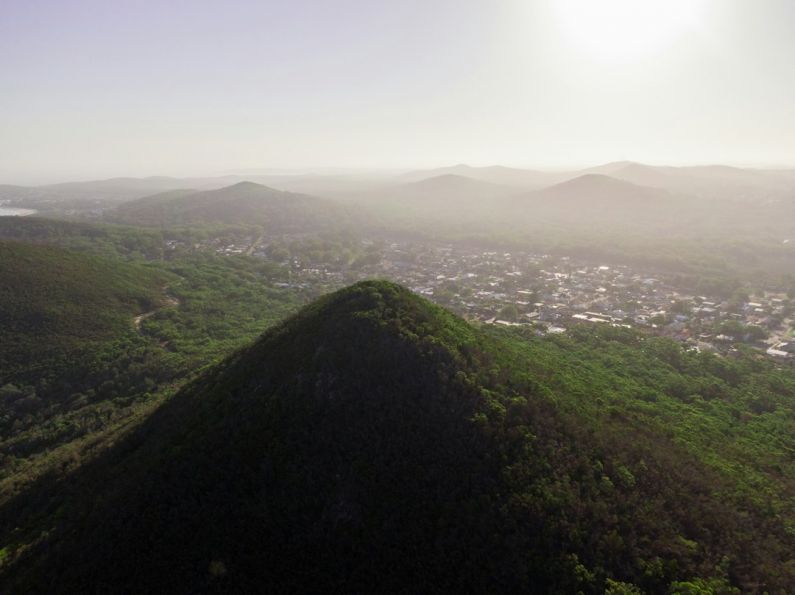 National Park Australia - an aerial view of a city in the distance