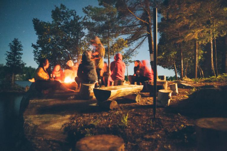 Camping Tent Australia - group of people near bonfire near trees during nighttime