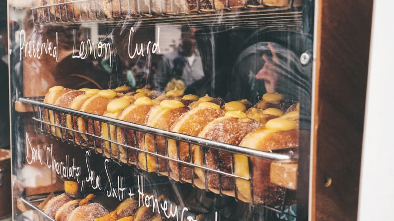 Street Food Australia - brown bread on clear glass tray