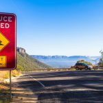 Safety First Australia - Reduce Speed road signage during daytime