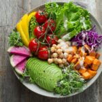 Vegetarian - bowl of vegetable salads