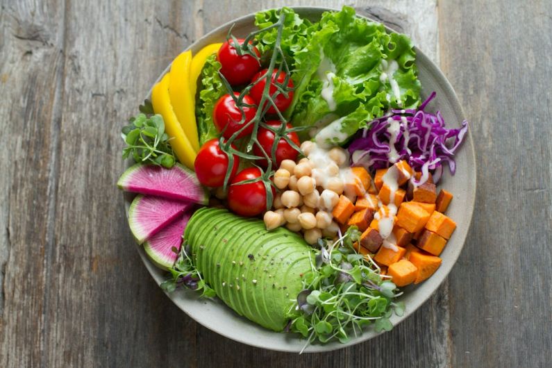 Vegetarian - bowl of vegetable salads