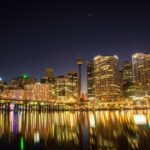 Waterfront Australia - cityscape, illuminated, darling harbour